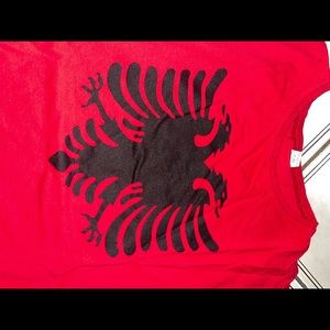Albanian Flag mens shirt size L good condition